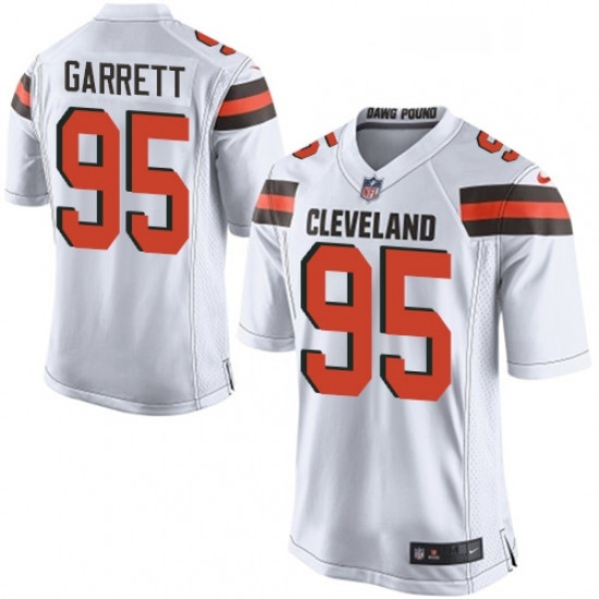 Mens Nike Cleveland Browns 95 Myles Garrett Game White NFL Jersey Mens Nike Cleveland Browns 95 Myles Garrett Game White NFL Jersey