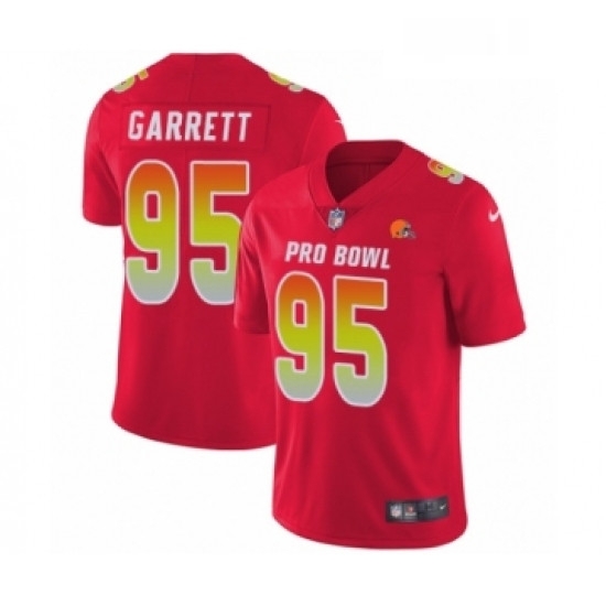 Mens Nike Cleveland Browns 95 Myles Garrett Limited Red AFC 2019 Pro Bowl NFL Jersey Mens Nike Cleveland Browns 95 Myles Garrett Limited Red AFC 2019 Pro Bowl NFL Jersey