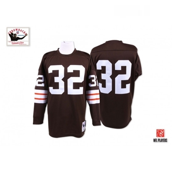 Mitchell And Ness Cleveland Browns 32 Jim Brown Brown Team Color Authentic Throwback NFL Jersey Mitchell And Ness Cleveland Browns 32 Jim Brown Brown Team Color Authentic Throwback NFL Jersey
