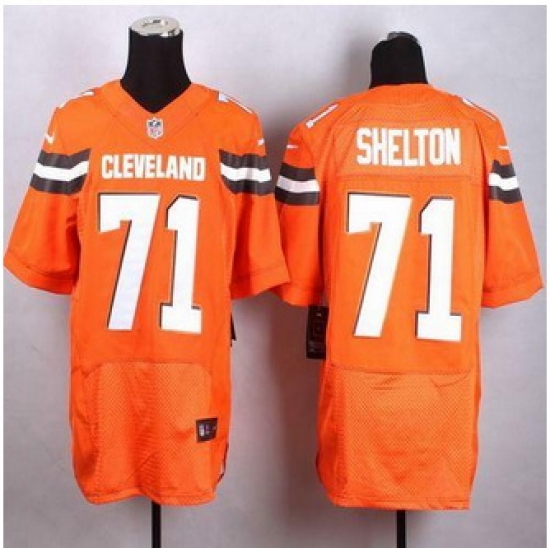 New Cleveland Browns #71 Danny Shelton Orange Alternate Men Stitched NFL New Elite jersey New Cleveland Browns #71 Danny Shelton Orange Alternate Men Stitched NFL New Elite jersey