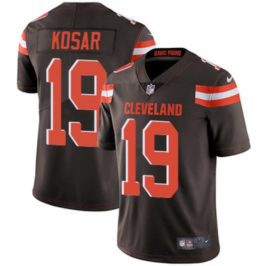 Nike Browns #19 Bernie Kosar Brown Team Color Mens Stitched NFL Vapor Untouchable Limited Jersey Nike Browns #19 Bernie Kosar Brown Team Color Mens Stitched NFL Vapor Untouchable Limited Jersey
