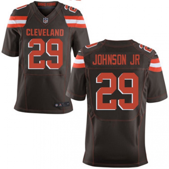 Nike Browns #29 Duke Johnson Jr Brown Team Color Mens Stitched NFL New Elite Jersey Nike Browns #29 Duke Johnson Jr Brown Team Color Mens Stitched NFL New Elite Jersey
