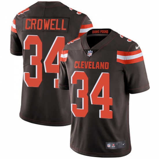 Nike Browns #34 Isaiah Crowell Brown Team Color Mens Stitched NFL Vapor Untouchable Limited Jersey Nike Browns #34 Isaiah Crowell Brown Team Color Mens Stitched NFL Vapor Untouchable Limited Jersey