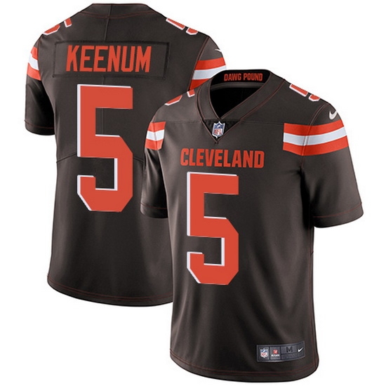 Nike Browns 5 Case Keenum Brown Team Color Men Stitched NFL Vapor Untouchable Limited Jersey Nike Browns 5 Case Keenum Brown Team Color Men Stitched NFL Vapor Untouchable Limited Jersey