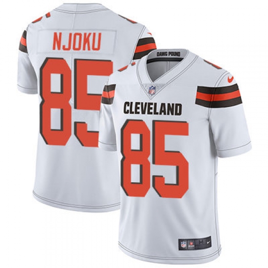 Nike Browns #85 David Njoku White Mens Stitched NFL Vapor Untouchable Limited Jersey Nike Browns #85 David Njoku White Mens Stitched NFL Vapor Untouchable Limited Jersey
