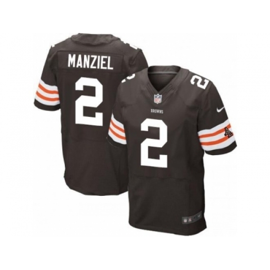 Nike Cleveland Browns 2 Johnny Manziel Brown Elite NFL Jersey Nike Cleveland Browns 2 Johnny Manziel Brown Elite NFL Jersey