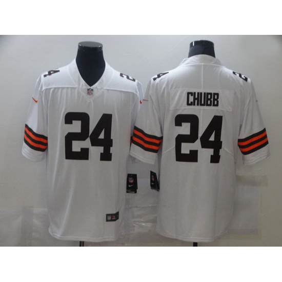 Nike Cleveland Browns 24 Nick Chubb White 2020 New Vapor Untouchable Limited Jersey Nike Cleveland Browns 24 Nick Chubb White 2020 New Vapor Untouchable Limited Jersey