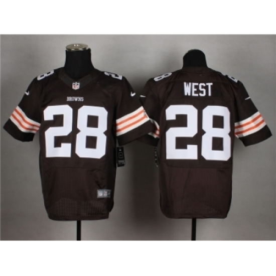 Nike Cleveland Browns 28 Terrance West Brown Elite NFL Jersey Nike Cleveland Browns 28 Terrance West Brown Elite NFL Jersey