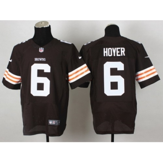 Nike Cleveland Browns 6 Brian Hoyer Brown Elite NFL Jersey Nike Cleveland Browns 6 Brian Hoyer Brown Elite NFL Jersey