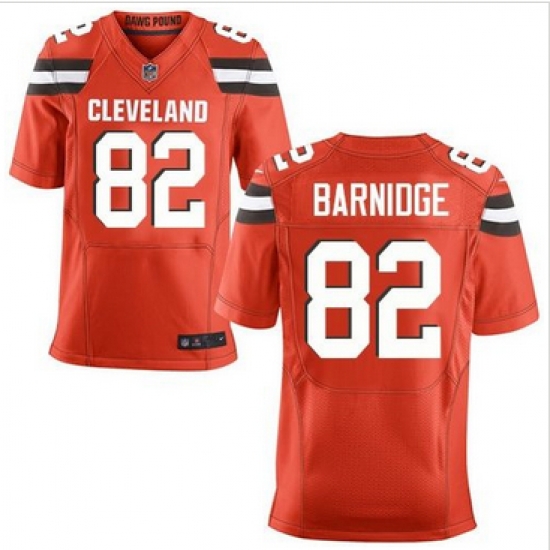 Nike Cleveland Browns #82 Gary Barnidge Orange Alternate Mens Stitched NFL New Elite Jersey Nike Cleveland Browns #82 Gary Barnidge Orange Alternate Mens Stitched NFL New Elite Jersey