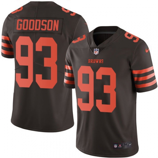 Nike Cleveland Browns 93 B J Goodson Brown Men Stitched NFL Limited Rush Jersey Nike Cleveland Browns 93 B J Goodson Brown Men Stitched NFL Limited Rush Jersey