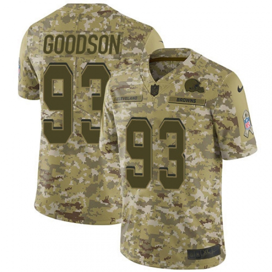 Nike Cleveland Browns 93 B J Goodson Camo Men Stitched NFL Limited 2018 Salute To Service Jersey Nike Cleveland Browns 93 B J Goodson Camo Men Stitched NFL Limited 2018 Salute To Service Jersey