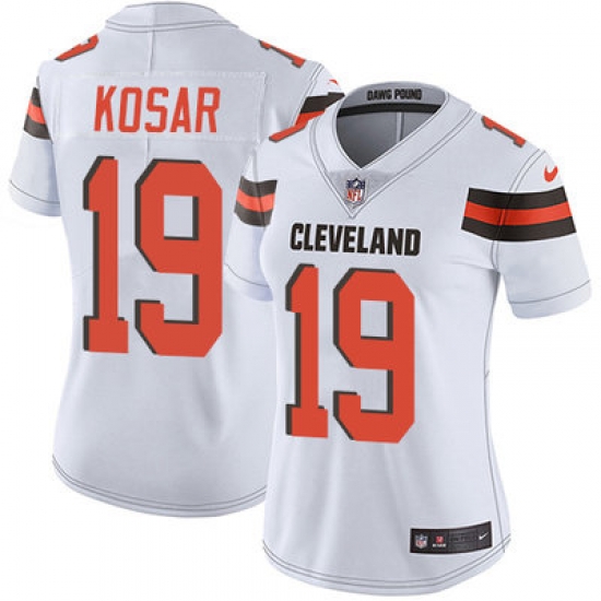 Nike Browns #19 Bernie Kosar White Womens Stitched NFL Vapor Untouchable Limited Jersey Nike Browns #19 Bernie Kosar White Womens Stitched NFL Vapor Untouchable Limited Jersey