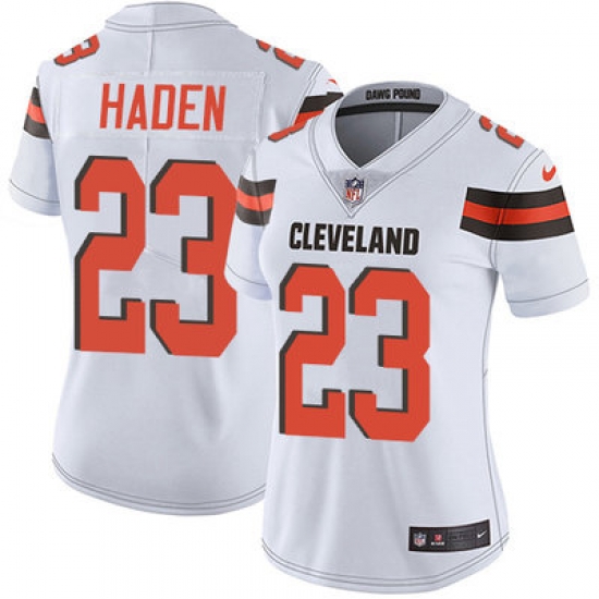Nike Browns #23 Joe Haden White Womens Stitched NFL Vapor Untouchable Limited Jersey Nike Browns #23 Joe Haden White Womens Stitched NFL Vapor Untouchable Limited Jersey