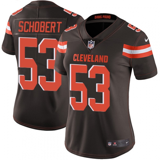 Nike Browns #53 Joe Schobert Brown Team Color Womens Stitched NFL Vapor Untouchable Limited Jersey Nike Browns #53 Joe Schobert Brown Team Color Womens Stitched NFL Vapor Untouchable Limited Jersey