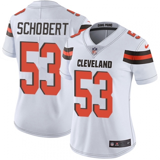 Nike Browns #53 Joe Schobert White Womens Stitched NFL Vapor Untouchable Limited Jersey Nike Browns #53 Joe Schobert White Womens Stitched NFL Vapor Untouchable Limited Jersey