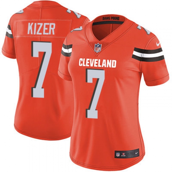 Nike Browns #7 DeShone Kizer Orange Alternate Womens Stitched NFL Vapor Untouchable Limited Jersey Nike Browns #7 DeShone Kizer Orange Alternate Womens Stitched NFL Vapor Untouchable Limited Jersey