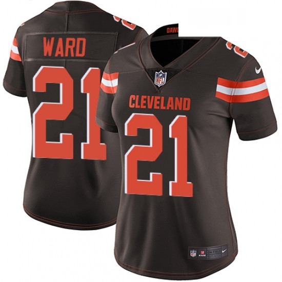 Womens Nike Cleveland Browns 21 Denzel Ward Brown Team Color Vapor Untouchable Limited Player NFL Jersey Womens Nike Cleveland Browns 21 Denzel Ward Brown Team Color Vapor Untouchable Limited Player NFL Jersey