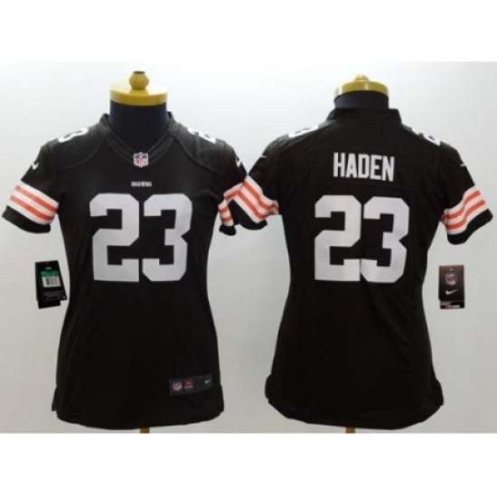 Women's Nike Cleveland Browns #23 Joe Haden Brown Team Color Stitched NFL Limited Jersey Women's Nike Cleveland Browns #23 Joe Haden Brown Team Color Stitched NFL Limited Jersey