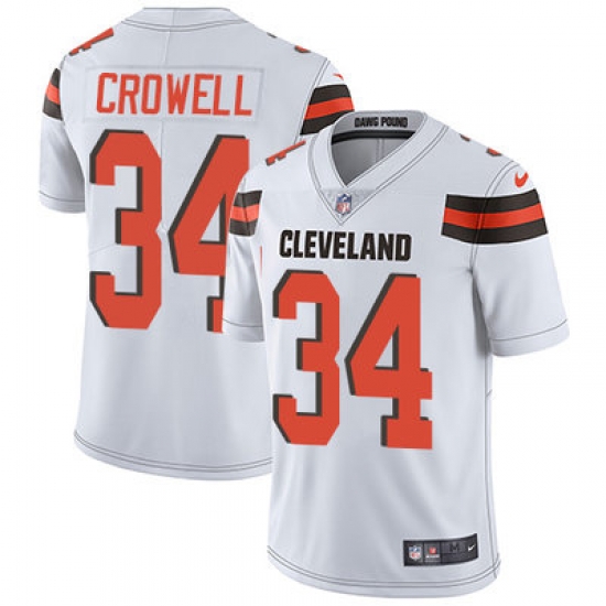 Nike Browns #34 Isaiah Crowell White Youth Stitched NFL Vapor Untouchable Limited Jersey Nike Browns #34 Isaiah Crowell White Youth Stitched NFL Vapor Untouchable Limited Jersey