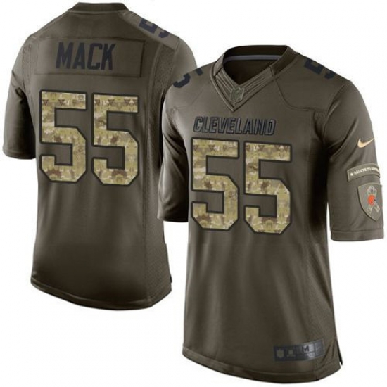 Nike Browns #55 Alex Mack Green Youth Stitched NFL Limited Salute to Service Jersey Nike Browns #55 Alex Mack Green Youth Stitched NFL Limited Salute to Service Jersey