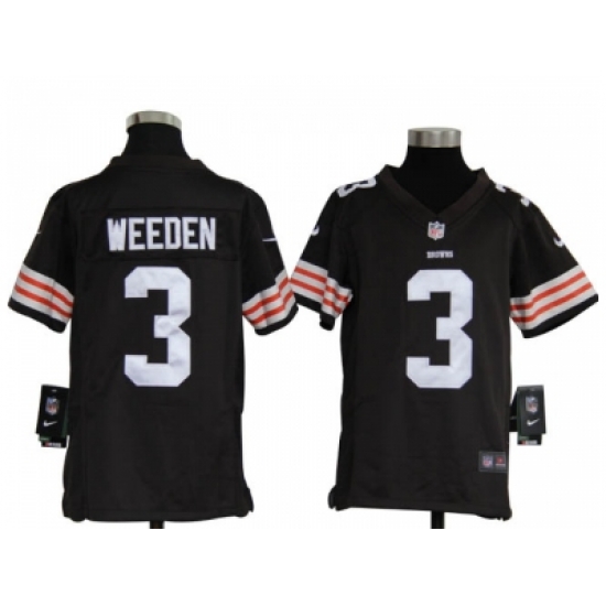 Nike Youth NFL Cleveland Browns #3 Brandon Weeden Brown Jerseys Nike Youth NFL Cleveland Browns #3 Brandon Weeden Brown Jerseys