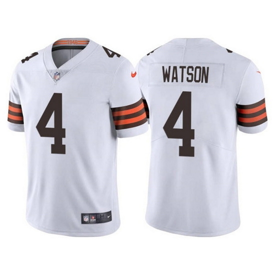 Youth Cleveland Browns 4 Deshaun Watson White Vapor Untouchable Limited Stitched Jersey Youth Cleveland Browns 4 Deshaun Watson White Vapor Untouchable Limited Stitched Jersey