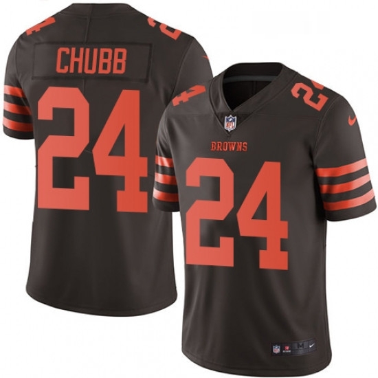 Youth Nike Cleveland Browns 24 Nick Chubb Limited Brown Rush Vapor Untouchable NFL Jersey Youth Nike Cleveland Browns 24 Nick Chubb Limited Brown Rush Vapor Untouchable NFL Jersey