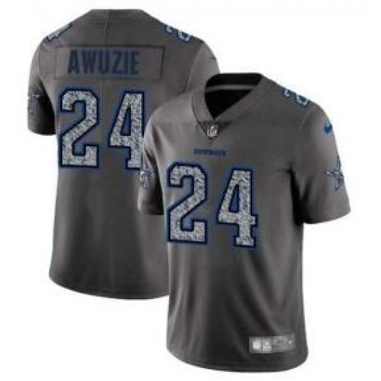 #24 Limited Chidobe Awuzie Gray Static Nike NFL Men Jersey Dallas Cowboys Vapor Untouchable #24 Limited Chidobe Awuzie Gray Static Nike NFL Men Jersey Dallas Cowboys Vapor Untouchable
