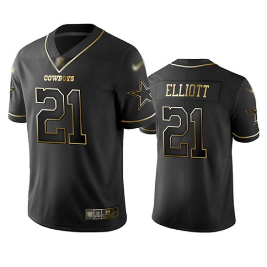Cowboys 21 Ezekiel Elliott Black Men Stitched Football Limited Golden Edition Jersey Cowboys 21 Ezekiel Elliott Black Men Stitched Football Limited Golden Edition Jersey