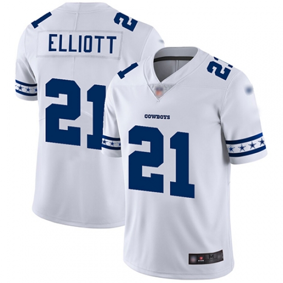 Cowboys 21 Ezekiel Elliott White Mens Stitched Football Limited Team Logo Fashion Jersey Cowboys 21 Ezekiel Elliott White Mens Stitched Football Limited Team Logo Fashion Jersey
