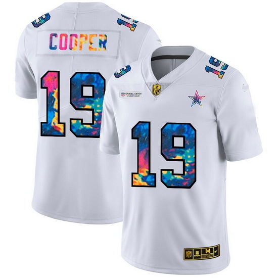 Dallas Cowboys 19 Amari Cooper Men White Nike Multi Color 2020 NFL Crucial Catch Limited NFL Jersey Dallas Cowboys 19 Amari Cooper Men White Nike Multi Color 2020 NFL Crucial Catch Limited NFL Jersey
