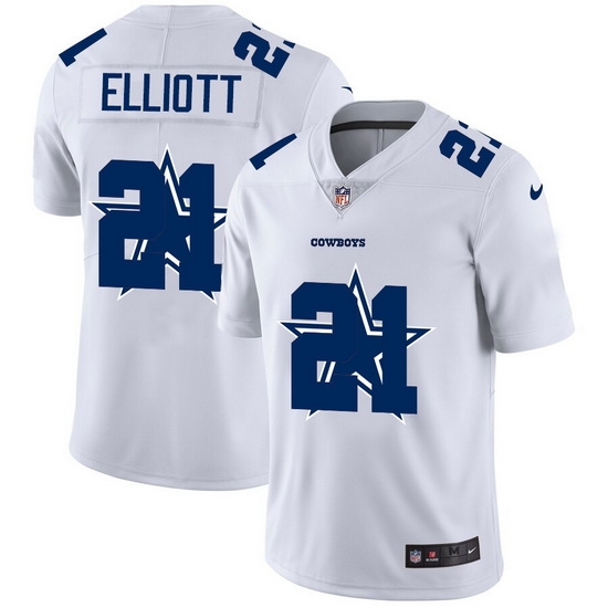 Dallas Cowboys 21 Ezekiel Elliott White Men Nike Team Logo Dual Overlap Limited NFL Jersey Dallas Cowboys 21 Ezekiel Elliott White Men Nike Team Logo Dual Overlap Limited NFL Jersey