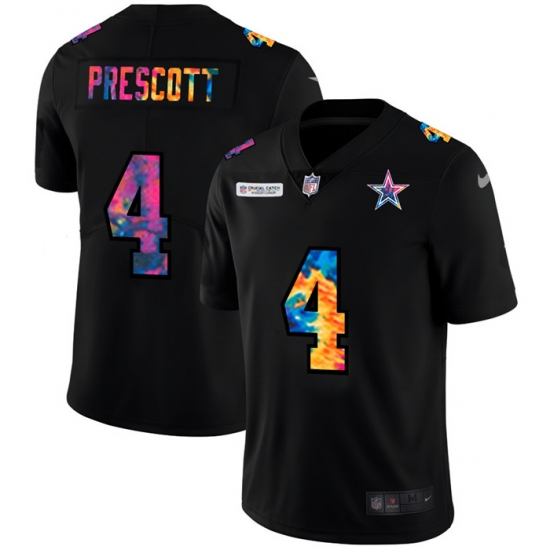 Dallas Cowboys 4 Dak Prescott Men Nike Multi Color Black 2020 NFL Crucial Catch Vapor Untouchable Limited Jersey Dallas Cowboys 4 Dak Prescott Men Nike Multi Color Black 2020 NFL Crucial Catch Vapor Untouchable Limited Jersey