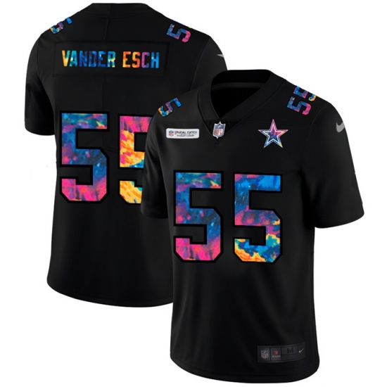 Dallas Cowboys 55 Leighton Vander Esch Men Nike Multi Color Black 2020 NFL Crucial Catch Vapor Untouchable Limited Jersey Dallas Cowboys 55 Leighton Vander Esch Men Nike Multi Color Black 2020 NFL Crucial Catch Vapor Untouchable Limited Jersey