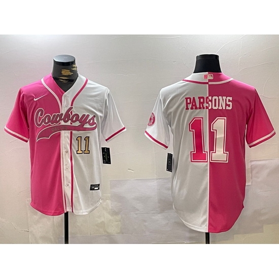 Men Dallas Cowboys 11 Micah Parsons 2024 Arctic white red Stitched Baseball Jersey 2 Men Dallas Cowboys 11 Micah Parsons 2024 Arctic white red Stitched Baseball Jersey 2