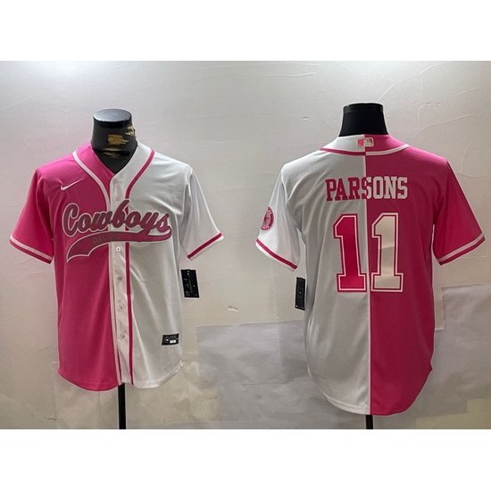 Men Dallas Cowboys 11 Micah Parsons 2024 Arctic white red Stitched Baseball Jersey Men Dallas Cowboys 11 Micah Parsons 2024 Arctic white red Stitched Baseball Jersey