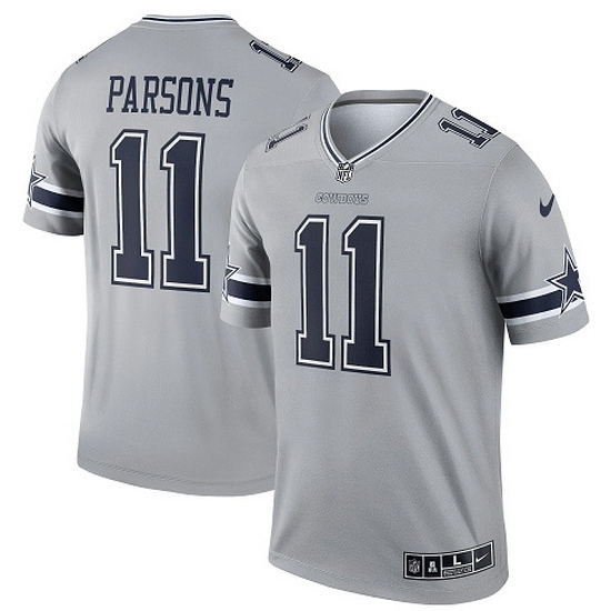 Men Dallas Cowboys 11 Micah Parsons Limited Gray Inverted Vapor Nike Jersey Men Dallas Cowboys 11 Micah Parsons Limited Gray Inverted Vapor Nike Jersey
