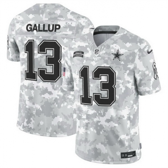Men Dallas Cowboys 13 Michael Gallup 2024 F U S E Arctic Camo Salute To Service Limited Stitched Football Jersey Men Dallas Cowboys 13 Michael Gallup 2024 F U S E Arctic Camo Salute To Service Limited Stitched Football Jersey