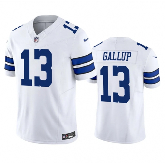 Men Dallas Cowboys 13 Michael Gallup White 2023 F U S E Vapor Limited Stitched Football Jersey Men Dallas Cowboys 13 Michael Gallup White 2023 F U S E Vapor Limited Stitched Football Jersey