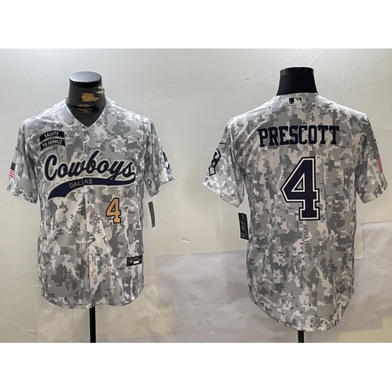 Men Dallas Cowboys 4 Dak Prescott 2024 Arctic Camo Salute To Service Stitched Baseball Jersey 2 Men Dallas Cowboys 4 Dak Prescott 2024 Arctic Camo Salute To Service Stitched Baseball Jersey 2