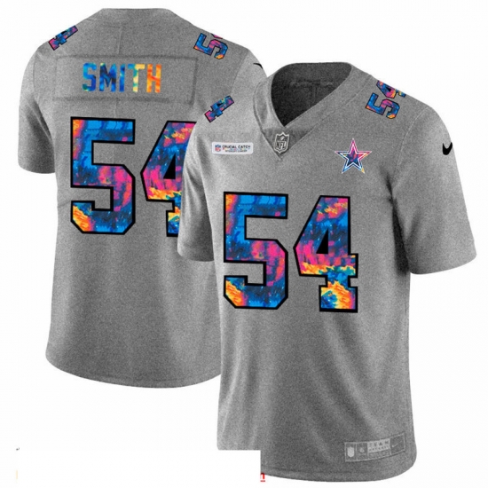 Men Dallas Cowboys 54 Jaylon Smith Men Nike Multi Color 2020 NFL Crucial Catch NFL Jersey Greyheather Men Dallas Cowboys 54 Jaylon Smith Men Nike Multi Color 2020 NFL Crucial Catch NFL Jersey Greyheather
