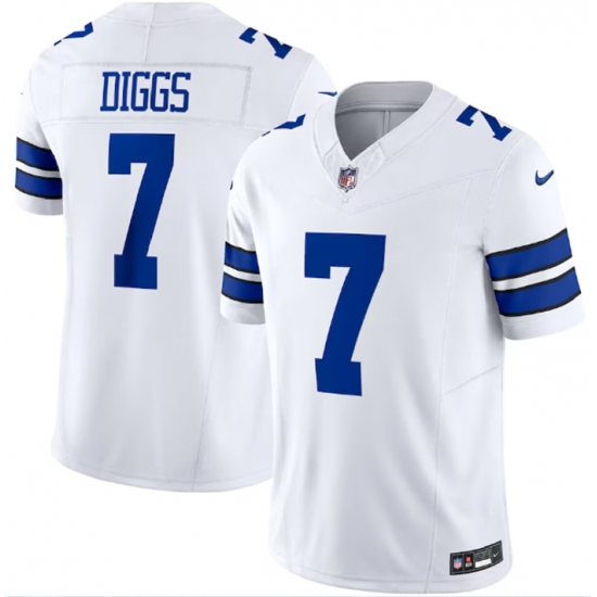 Men Dallas Cowboys 7 Trevon Diggs White 2023 F U S E Limited Stitched Football Jersey Men Dallas Cowboys 7 Trevon Diggs White 2023 F U S E Limited Stitched Football Jersey