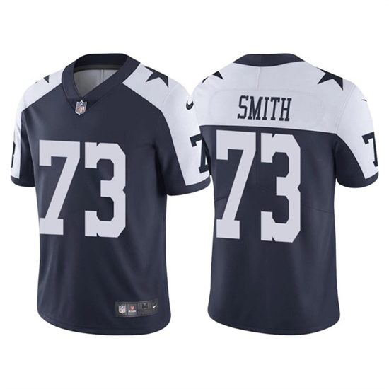 Men Dallas Cowboys 73 Tyler Smith Navy Thanksgiving Vapor Limited Stitched Jersey Men Dallas Cowboys 73 Tyler Smith Navy Thanksgiving Vapor Limited Stitched Jersey