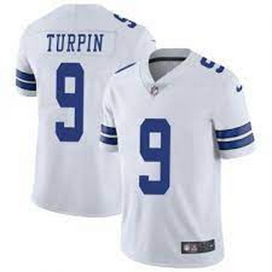 Men Dallas Cowboys 9 KaVontae Turpin White Limited Jersey Men Dallas Cowboys 9 KaVontae Turpin White Limited Jersey