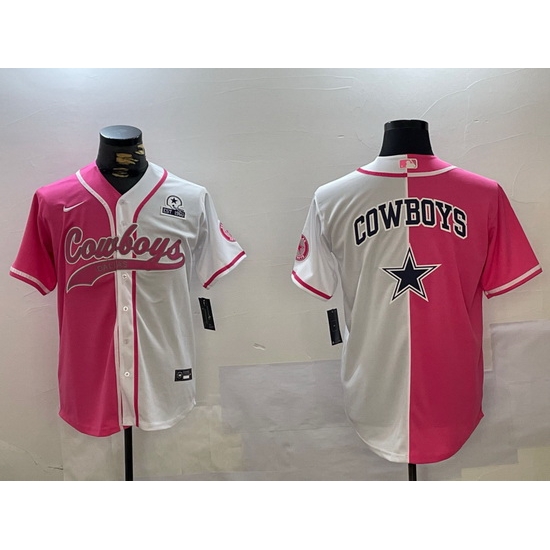 Men Dallas Cowboys big logo Red White With Patch Cool Base Stitched Baseball Jersey 9 Men Dallas Cowboys big logo Red White With Patch Cool Base Stitched Baseball Jersey 9