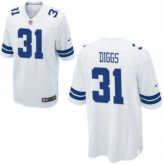 Men Nike Cowboys 31 Treyvon Diggs White Game Stitched NFL Jersey Men Nike Cowboys 31 Treyvon Diggs White Game Stitched NFL Jersey