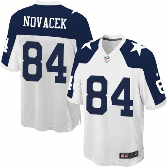Men Nike Cowboys #84 Jay Novacek White Throwback Alternate NFL Game Jersey Men Nike Cowboys #84 Jay Novacek White Throwback Alternate NFL Game Jersey