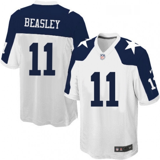Mens Nike Dallas Cowboys 11 Cole Beasley Game White Throwback Alternate NFL Jersey Mens Nike Dallas Cowboys 11 Cole Beasley Game White Throwback Alternate NFL Jersey