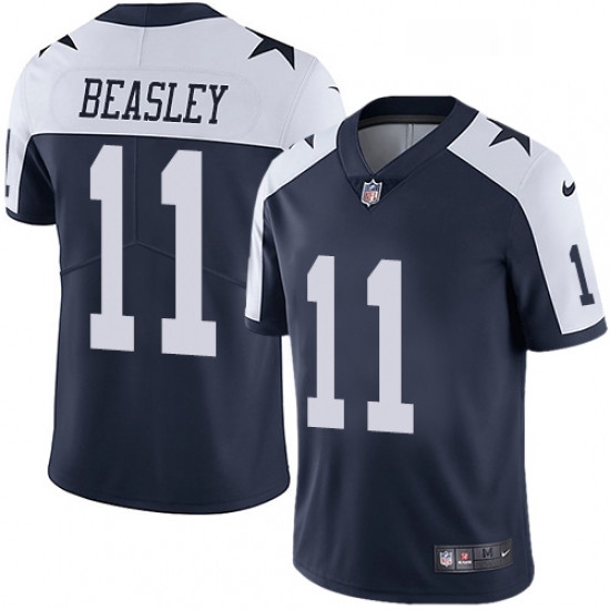 Mens Nike Dallas Cowboys 11 Cole Beasley Navy Blue Throwback Alternate Vapor Untouchable Limited Player NFL Jersey Mens Nike Dallas Cowboys 11 Cole Beasley Navy Blue Throwback Alternate Vapor Untouchable Limited Player NFL Jersey